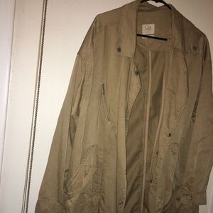 Womens Beige Authentic  Clockhouse Coat Jacket Size XXL